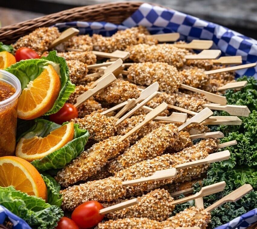 Sesame Chicken Satay